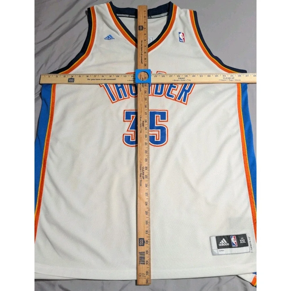Adidas Kevin Durant OKC Thunder Jersey Mens XXL +2 White Swingman NWT NBA
